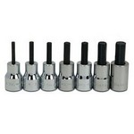 Williams WSB-7A | 3/8 Drive Standard Length Hex Bit Socket Set, SAE, 7 Pieces