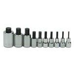 Williams WSBS-10RC | 3/8 & 1/2 Drive Standard Legnth Hex Bit Socket Set, SAE, 10 Pieces