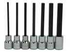 Williams WSBS-7LRC | 3/8 Drive Longhex Bit Socket Set, SAE, 7 Piece