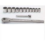 Williams WSH-13 | 3/4 Drive Socket and Drive Tool Set, 12 Point, SAE, 13 Piece