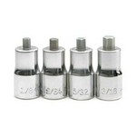 Williams WSM-4TRC | 1/4 Drive Stubby Hex Bit Socket Set, 4 Piece, SAE