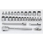 Williams WSMB-29F | 3/8 Drive Socket and Drive Tool Set, 6 &12 Point, SAE, 29 Pieces, in Keep Safe Foam