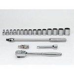 Williams WSS-19F | 1/2 Drive Socket/Tool Set, 12 Point, 19 Piece
