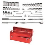 Williams WSS-57TB | 1/2 Drive Socket/Tool Set, 12 Point, 57 Piece with Tool Box