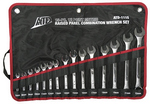 ATD Tools 1115 | 15 Pc. Metric Raised Panel Combination Wrench Set