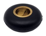 Dynabrade 11079 | Contact Wheel, 1 Inch Dia. x 3/8 Inch Width x 3/8 Inch Inside Dia., Round Radiused Face, 90 Durometer Rubber