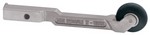 Dynabrade 15028 | Contact Arm Assembly, 1 Inch Diameter x 3/8 Inch Width, Rubber Wheel, No Platen/Offset Design