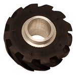 Dynabrade 15342 | Contact Wheel, 2 Inch Dia. x 5/8 Inch Width x 5/8 Inch Inside Dia., Crown Face, 40 Durometer Rubber