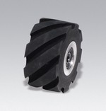 Dynabrade 15348 | Contact Wheel Assembly, 2 Inch Dia. x 1 Inch Width x 5/8 Inch Inside Dia., Standard Face, 70 Durometer Rubber