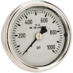 Kent-Moore Tools MEL1355-2 | Bobcat Gauge 0-1000 Psi 45763 (Fluid Filled)