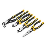 Gearwrench 82203C-06 | 4 Piece PITBULL Dual Material Mixed Plier Set