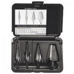 Hanson (Irwin) Tools 10225 | Step Drill Bit Set, HSS, 1/8-1-3/8 In, 4 Pc