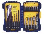 Hanson (Irwin) Tools 357020 | Drill Bit Set 20 Pc Driver Hs Black Oxide