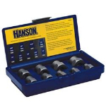 Hanson (Irwin) Tools 54009 | 9-Pc Fractional Bolt Extractor Set