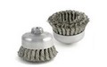 Brush Research BUDX414 | BUDX-4 .014, 5/8-11 AH Knot Double Row Cup Wire Brush