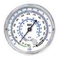Mastercool Inc 93350-G | Gauge R12 Lo Side With Brass Bezel With G.P.