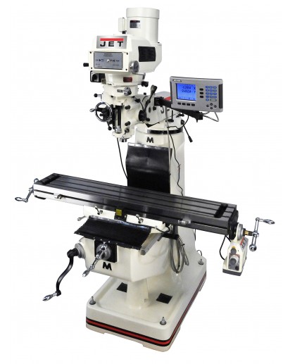 JET Tools 690099 | JTM-4VS Mill With ACU-RITE 203 DRO With X, Y and Z-Axis Powerfeeds