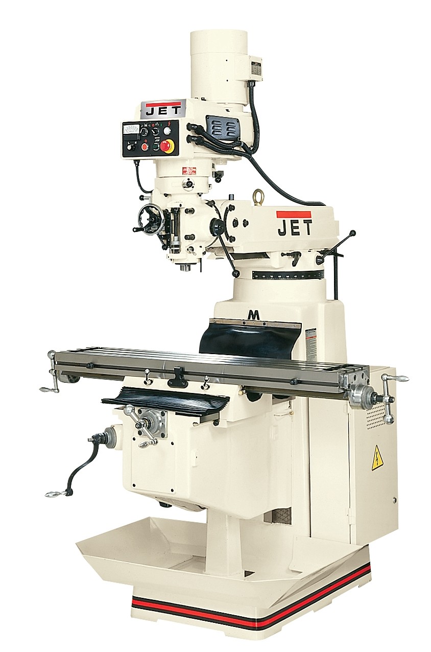 JET Tools 690160 | JTM-1050VS2 Mill With 3-Axis ACU-RITE 203 DRO (Quill) With X, Y and Z-Axis Powerfeeds