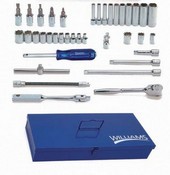 Williams WSM38HFTB | 1/4 Drive Socket/Tool Set,6 Point, 38 Pieces, in Keep Safe Foam, with Tool Box