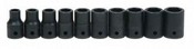 Williams MS410HRC | 1/2 Drive Impact Socket Set, 6 Point, Metric, 10 Piece, Black Industrial Finish