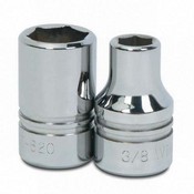 Williams ST636 | 1/2 Drive Shallow Socket, High Polished Chrome Finish, 6 Point, 1-1/8