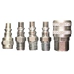 Milton S-213 | 5 Piece 1/4 Inch NPT A-Style Air Coupler and Plug Kit