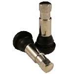 Milton S-413-1 | Tubeless Tire Valve Chrome Sleeve .453 Inch x 1-1/4 Inch