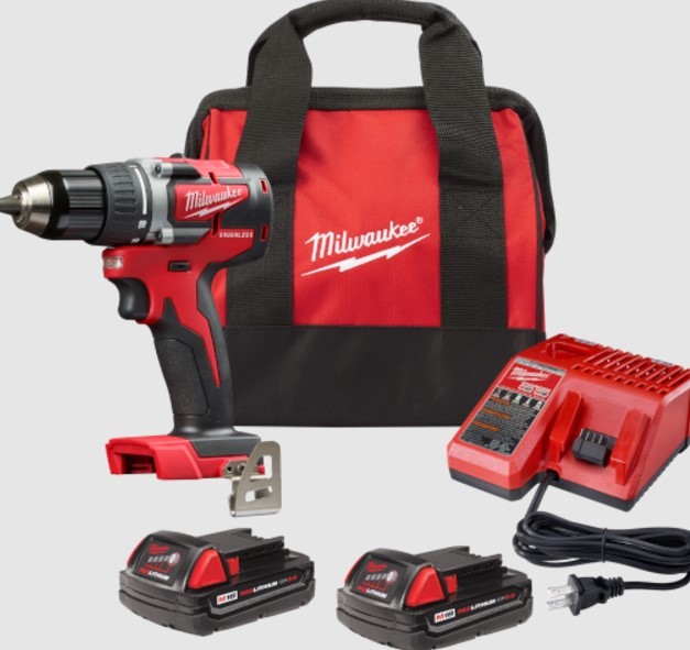 Milwaukee Elec Tool Corp 2801-22CT | M18 Compact Brushless Drill Driver Kit