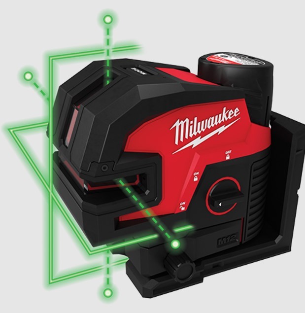 Milwaukee Elec Tool Corp 3624-21 | Green Cross Line and 4 Points Laser Kit