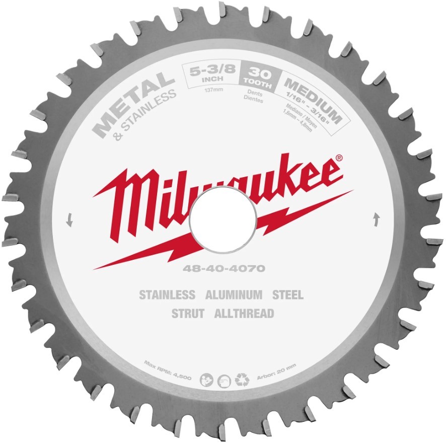Milwaukee Tools 48-40-4070 | Metl Blade Ferrous 5-3/8 X 30T