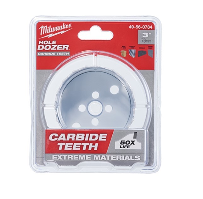 Milwaukee Tools 49-56-0734 | Carbide Tipped Hole Saw 3