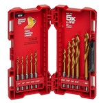Milwaukee Tools 48-89-4633 | 10 Pc Shockwave Red Helix Titanium Drill Bit Set