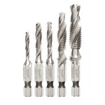 Milwaukee Tools 48-89-4875 | Shockwave 5Pc Metric Impact Drill Tap Set
