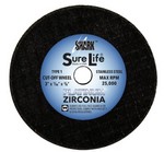 Shark Industries 25SL-100 | Cut-Off Wheel, Zirconia (Sure-Life), 3
