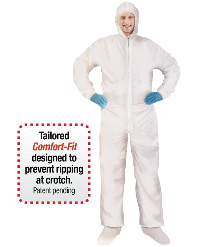 Shoot Suit Inc 64270 44 XS | Basic Breathable Disposable Paint Suit, Color: White, Color Code: 44, Size: XS (Extra Small)
