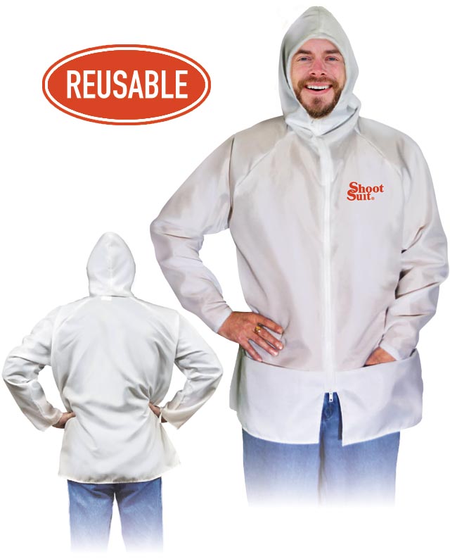Shoot Suit Inc 61510 44 XS | All-Purpose Hooded Prep Work Jacket, Color: White, Color Code: 44, Size: XS (Extra Small)