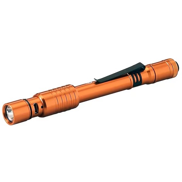 Streamlight Inc 66147 | Stylus Pro Usb 120 Orange with Ac Adapter