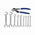 Williams MWS-1110 | Open end Wrench & Plier Set, 10-Piece Sae