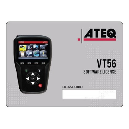 ATEQ SW56-0002 | VT56 Software License Code, Entered WebVT, 2 Year
