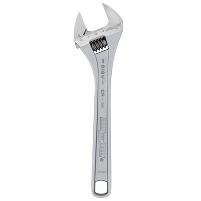 Channel Lock 812W | Chrome Adjustable Wrench, 12 Inch