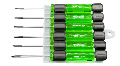 VIM Tools MSD100 | 6 Piece Miniature Screw Driver Set