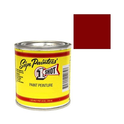 1 Shot 37093Z | Paint Maroon 1/2 Pint