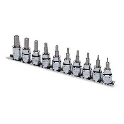 Eastwood 32162 | 10pc - 3/8 Inch Drive SAE Hex Bit Set