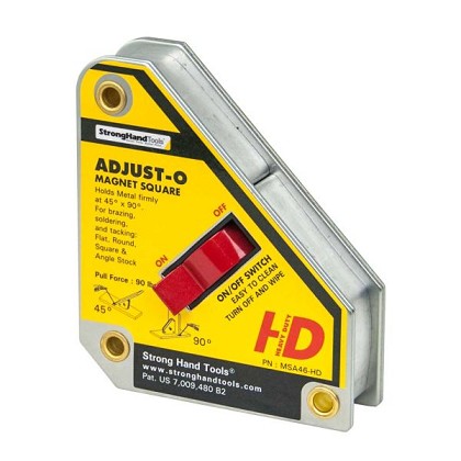 Strong Hand Tools 56880 | Adjust-O On / Off Magnet Square; Hd Msa46-Hd