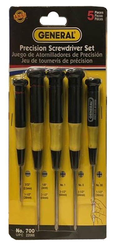 General Tools & Instruments 700 | Screwdriver Precision 5Pc Set