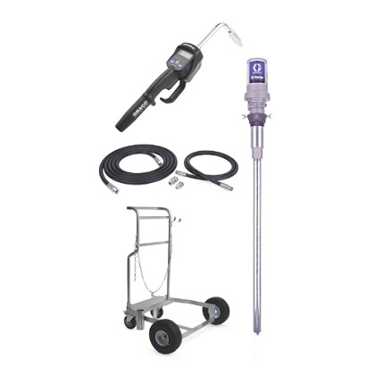 Graco Industrial 24H776 | LD Series 3:1 55 Gallon (200 Liter) Oil Pump Package - Preset Meter