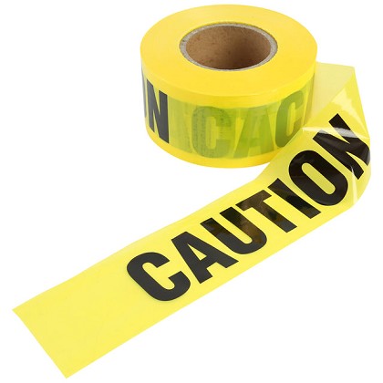 GreatNeck 10379 | Caution Tape, 3 Inch x 1000 Ft.