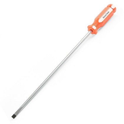 GreatNeck 73025 | 1/4 x 10 Inch Slotted Round Shank Cabinet Tip Screwdriver