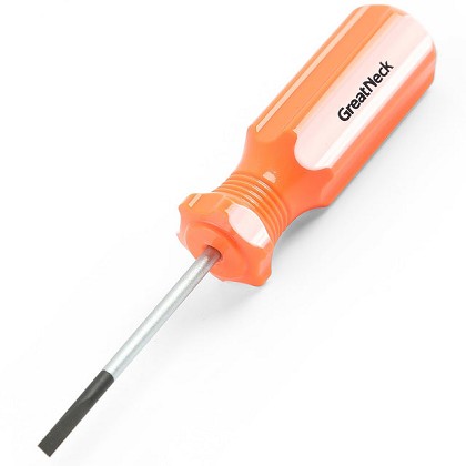 GreatNeck 73090 | 3/32 x 1.5 Inch Slotted Round Shank Screwdriver