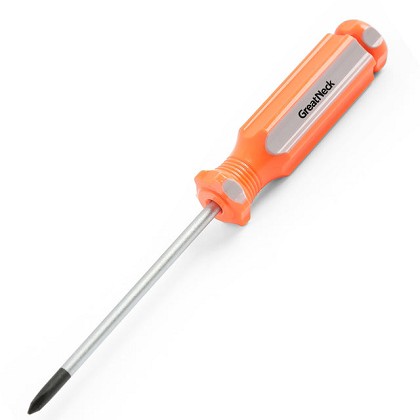 GreatNeck 73101 | #0 x 2.5 Inch Phillips Round Shank Screwdriver